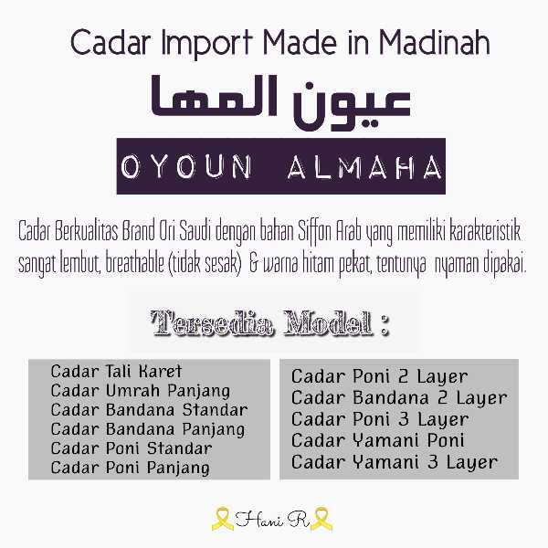 CADAR IMPORT SAUDI ORI